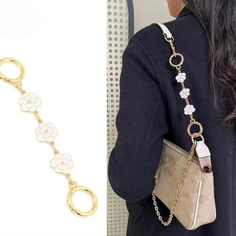 Camelia Flower Chain Strap Extender